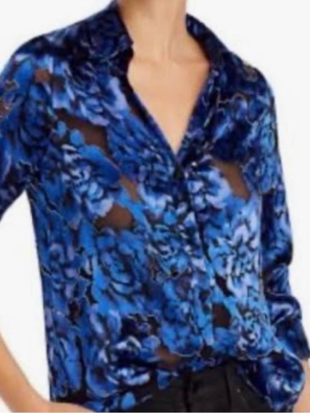 Alice+Olivia Floral Button-Down Women's Blouse